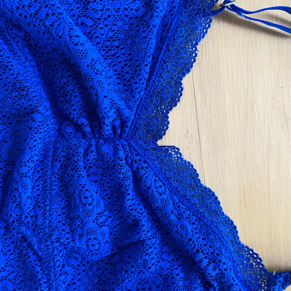 Gilly hicks blue unlined bralette size large - Picture 5 of 9